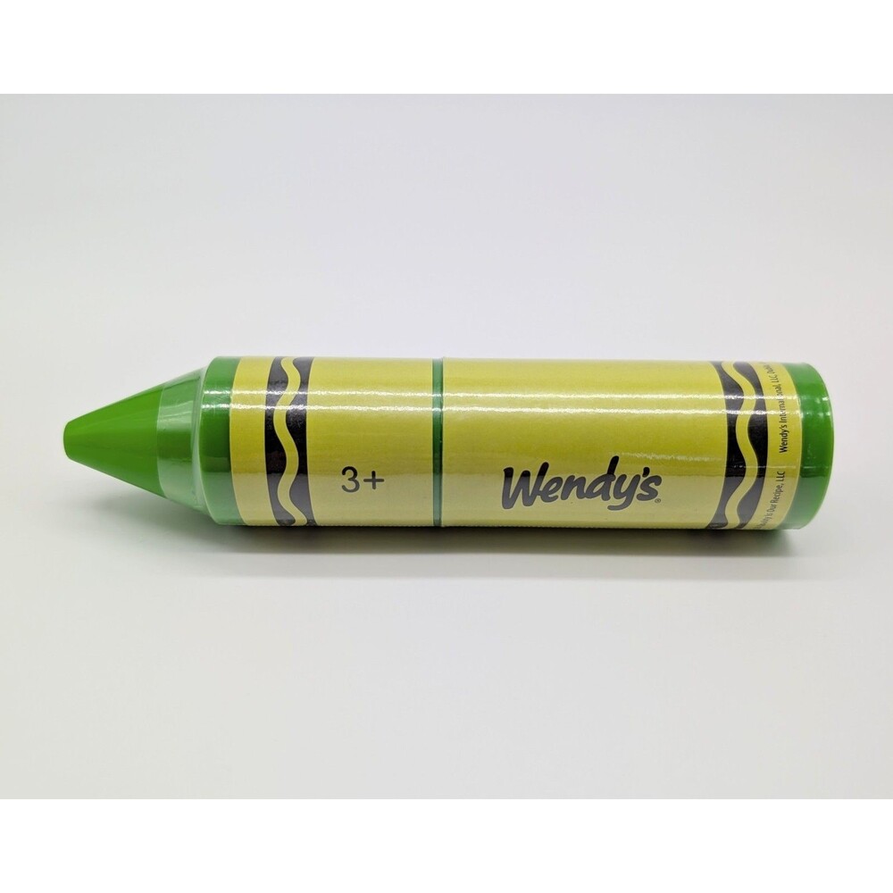 Wendy's Kids Meal Crayola Crayon Activity Toy Yellow Green Sealed
